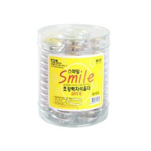 얼굴표정 메모자석 32mm 80개입 보드자석 메모홀더 칠판자석