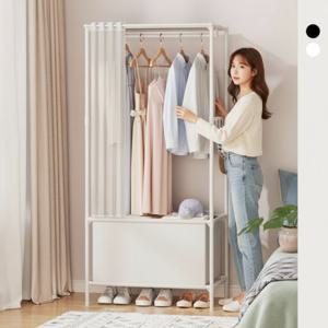 모듈형 옷장 행거 드레스룸 소형 수납 선반 침실 간이 옷걸이 스탠드