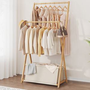 혜명몰 행거 2단 70cm 오크 모듈 수납장 아이방행거 우드