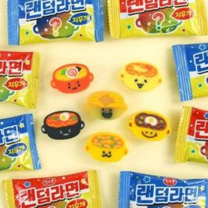 라면 모형 지우개 랜덤 미니어처 문구세트