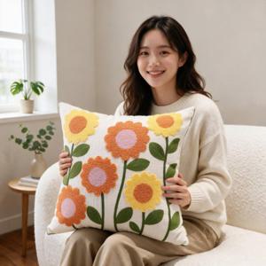 거실쇼파쿠션 커버 인테리어 소파 등받이 방석 솜 포함