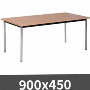 라운드모서리테이블 900x450 화이트테이블 독서실책상 회의실테이블
