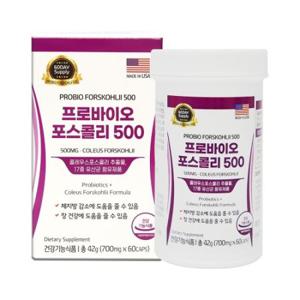 미국프로바이오 포스콜리500 700mg 60캡슐
