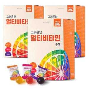 고려은단 멀티비타민 구미 4g x 60구미 3개