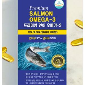 건강보조 프리미엄 연어 오메가-3 300캡슐 ks에버그린