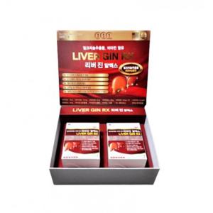 밀크씨슬추출물 비타민 함유 리버 진 알엑스 1300mg X 60캡술 X 2Box 4개월분