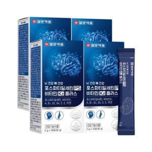 일양약품 뇌 건강 뼈 건강 포스파티딜세린PS 비타민 K2 플러스 2g x 15포 x 4박스