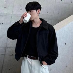 남성청자켓 트렌디한 레트로 블루종 무드 빈티지 라이트 남자간절기자켓 남성