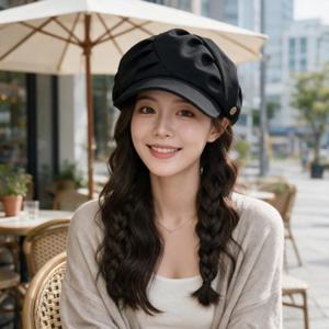 통가발 모자 일체형 긴머리 웨이브 스트레이트 셋팅 헤어 액세서리