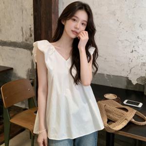 프릴 블라우스 페미닌 셔츠 봄 여름 데이트룩 오피스룩 하객룩 정장 상의