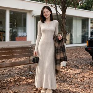 슬림 A라인 롱원피스 여름 휴가철 여행룩 하객룩 나들이룩 데일리웨어