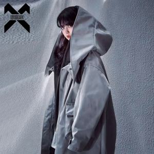 11 BYBB'S DARK 남성용 겨울 롱 자켓 윈드 브레이커 2025 New Fake 투피스 분리형 라이너 기능 파카 코트 두꺼운 자켓