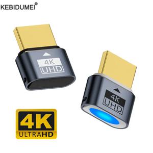 HDMI 호환 더미 플러그 4K HDR 가상 모니터 EDID 에뮬레이터 헤드리스 고스트 디스플레이 어댑터 최대 4k@60Hz 1080@120Hz 지원