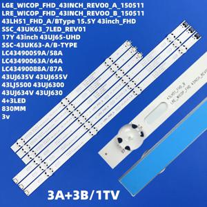 43LF510V 43LF5100 43LH590 43LH510V 43LH520V 43LH51_FHD_A/B 43LH570V 43LH590V 43LJ515V 43LJ515V용 새 LED 백라이트 스트립