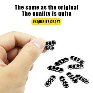 16/18mm 자동차 리모컨 키 스티커 알루미늄 엠블럼 장식 데칼 (아우디 A1 A2 A3 A4 A5 A6 A7 A8 Q2 Q3 Q4 Q5 Q6 Q7 Q8 RS3 RS7 TT 용)