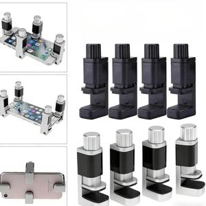4PCS 조절 가능한 클립형 범용 휴대폰 수리 도구 LCD 디스플레이 화면 고정 장치 홀더 클램프 (휴대폰/태블릿용)
