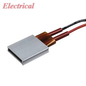 1pc 12V/24V/48V/110V 60C 70C 110C 150C 200C 230C 일정한 온도 PTC 25x21x5mm 세라믹 가열 플레이트 공기 전기 히터