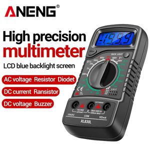 ANENG 전문가용 디지털 멀티미터 AC/DC 전압 전류 테스터 저항 부저 데이터 홀드 LCD 백라이트 가정용 전기 기술자 도구