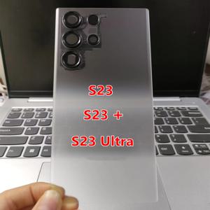 S918 S916 S911 삼성 갤럭시 S23 울트라 플러스 투명 배터리 백 커버 수리 도어 후면 케이스 + 카메라 렌즈