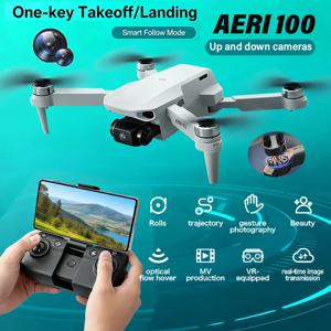 미니 RC 헬리콥터 에어리 100 드론 8K 전문가용 FPV 카메라 탑재 보안 자동귀환 UHD WiFi 원격조종 비행 완구 (어린이용)
