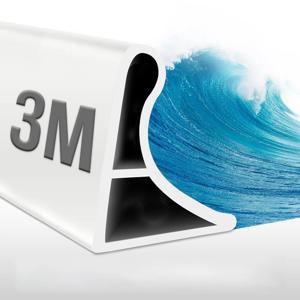 1/3M 샤워 배리어 워터 샤워 배리어 실리콘 자체 접착식 엣지 폴딩 샤워 프로파일 샤워 배리어 워터 배스 샤워