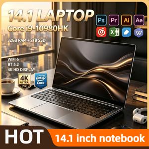 인텔 코어 i9 10980HK 14.1인치 프로 노트북 8코어 16스레드 2.4~5.3GHz 16MB 45W 32GB 램 2TB M.2 SSD 게이밍 노트북 빠른 속도의 새 제품 블랙