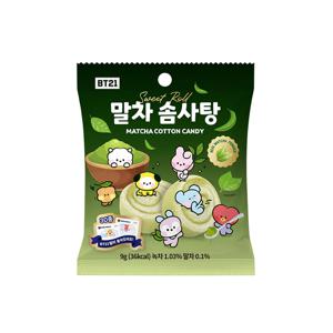 BT21 말차솜사탕 9gx10입케이스+띠부씰포함