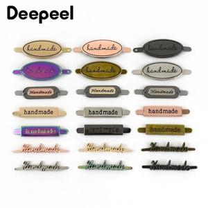 10Pcs Deepeel 35/40mm 수제 금속 가방 레이블 지갑 버클에 대 한 공예 장식 태그 DIY 하드웨어 바느질 가방 액세서리