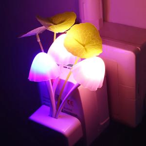3 LED 벽 조명 제어 센서 야간 조명 유도 꿈 Fung 버섯 램프 홈 침실 장식 110V/220V EU 미국 플러그