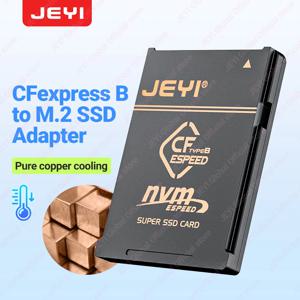 JEYI 2230 M.2 NVMe SSD CFE 타입 B 순수 구리 어댑터, 확장 메모리 CFexpress 카드, 니콘 Z6, Z7, Z8, Z9, D6, 캐논 R3, R5C 용