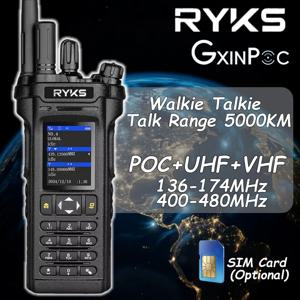 Ry-5288Plus 글로벌 라디오 포크 라디오 UHF VHF 10W 워키토키 통신 범위 5000Km