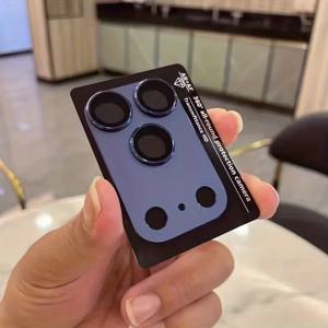 iPhone 17 Pro Max/iPhone 17 Pro/17 Air용 보호 필름 1개 풀 커버리지 초박형 카메라 렌즈 보호기 금속 프레임 새 제품