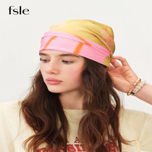FSLE 2026 여름 여성용 스퀘어 러브 프린트 스몰 스카프 - 다용도 헤어 액세서리 및 데일리 스타일을 위한 가벼운 랩