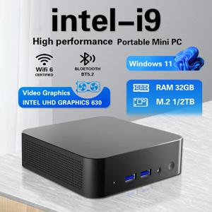 2026 인텔 코어 i9 10980HK N150 미니 PC 컴퓨터 윈도우 11 프로 32GB 램 1TB SSD 게이밍 컴퓨터 WiFi 6 휴대용 미니 데스크탑 PC