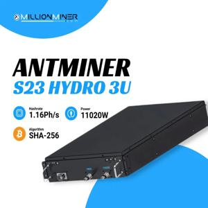홍콩달러 ????   뜨거운 판매 상품 새로운 Bitmain Antminer S23 Hyd 3U 1.16PH/s SHA-256 오리지널 PSU가 포함된 비트코인 ​​채굴 기계