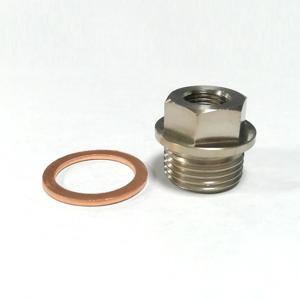 강철 배기 온도 센서 어댑터 플러그 M18x1.5 1/8NPT 와셔 포함 1/8 NPT 나사식 온도 센서에 적합