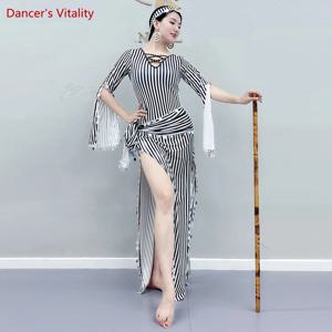 밸리 댄스 의상 로브 밀크 실크 골드 스팽글 댄스 드레스 Baladi Folk Custom 2022 Baladi Shaabi 오리엔탈 댄스 의상