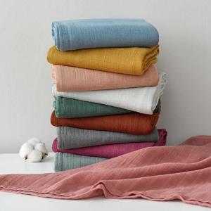 아기 모슬린 Swaddle 담요 2 레이어 통기성 피부 친화적 인 신생아 수신 담요 Swaddle Wrap Baby Essentials 120*110cm