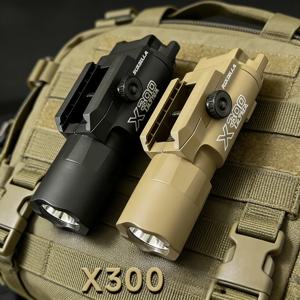 2026년 신형 라이트 X300 나일론 권총형 스트로브 LED 라이트 20mm 레일 에어소프트용 사냥용 플래시라이트