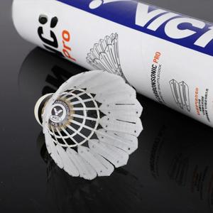 12pcs VICTOR Stable CarbonSonic Fiber Gym 배드민턴 인공 내구성 셔틀콕 NCS PRO 스포츠 액세서리 성인용 재미있는 피트니스