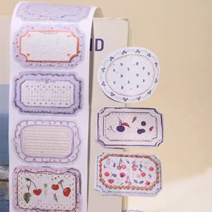 1롤/2롤 빈티지 베이직 스타일 다이컷 테이프 라벨 컬렉션 시리즈 저널 DIY 다용도 콜라주 스티커 6가지 스타일 와시 테이프
