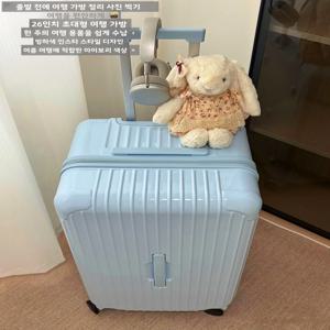대용량 신상 여성용 32인치 여행 가방 비밀번호 지퍼 유니버셜 휠 기내용 캐리어 패션 트렌드