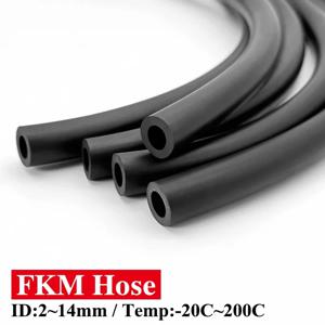 고온용 블랙 FKM 비톤 고무 호스 50cm/1/2/3/5M ID 2-4-6-8-10-12-14mm 내유성 내식성 노화방지 연료 공급 튜브