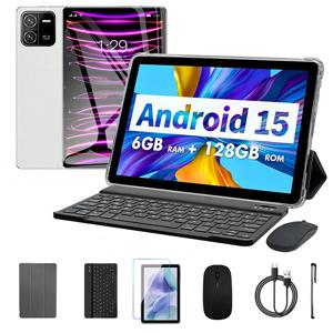 새로운 5G 패드 10.1인치 태블릿 옥타코어 6GB+128GB ROM HD 디스플레이 듀얼심 듀얼 카메라 태블릿 PC 키보드 마우스 포함