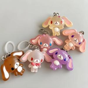 신상품 애니메이션 액션 피규어 슈가버니 펜던트 블라인드 박스 데스크탑 장난감 키체인 여름 해변 휴가 시리즈 장식품 선물