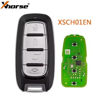 1개 Xhorse VVDI XM38 XSCH01EN 크라이슬러용 범용 스마트 키 리모트 포브(4버튼)