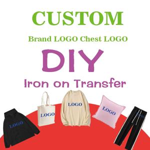 맞춤 브랜드 로고 열전사 프린팅 의류용 다이렉트 텍스팅(DTF) 이미지, 의류 아플리케 DIY 다림질용 프레스 가능 이미지