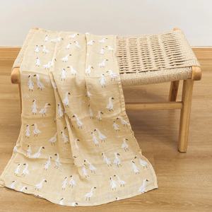 HappyFlute 패션 프린트 원피스 120*110cm 부드러운 대나무 코튼 베이비 랩 여행 신생아 다기능 Swaddle Sleeping Blanket