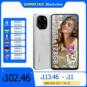 Blackview COLOR 6 스마트폰 6.67인치 디스플레이 MTK G81 8GB RAM 128GB/256GB ROM 50MP 카메라 5000mAh 배터리 안드로이드 15 핸드폰