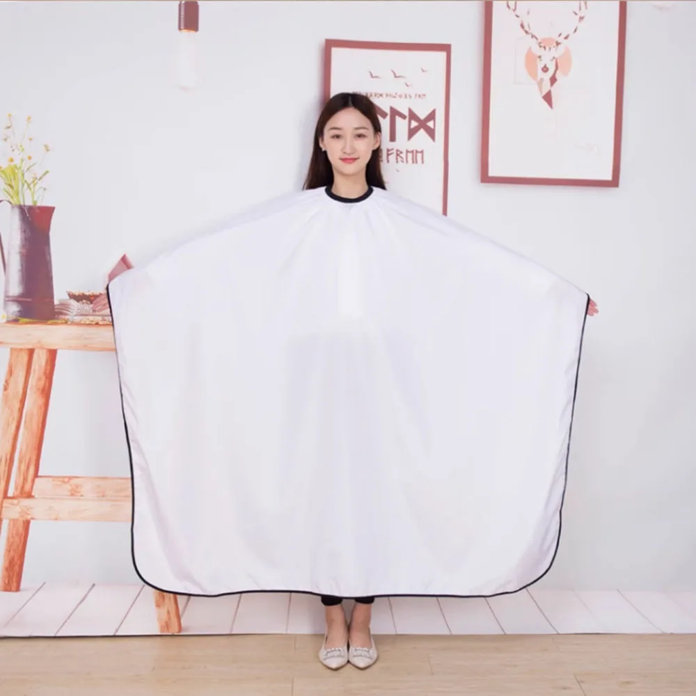 4가지 색상 헤어 커팅 케이프 프로 살롱 미용 미용사 천 가운 이발사 블랙 방수 미용사 앞치마 헤어컷 케이프